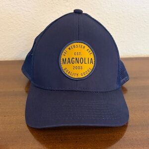 Magnolia Est 2003 Navy Blue Trucker Hat with Yellow Patch